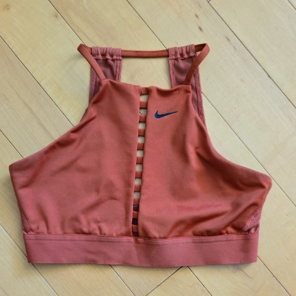 Nike Other - Nike Women's Dri-Fit High Neck Rust Colored Sports Bra